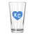 Charlie Hustle KC Heart Pint Glass - Light Blue