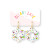 Rainbow Confetti Acrylic Earrings - Flora