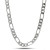 King Ice Italian FIGARO Chain - 20" White Gold Plated