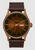 Nixon Sentry Leather Watch - Bronze/Black