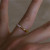 Melo Melo Hubert Pearl Half Gold Band Textured Ring - Gold