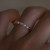 Melo Melo Hubert Pearl Half Gold Band Textured Ring - Gold