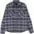 (SALE!!) Brixton Heavy Weight LS Flannel - Flint Blue/Black/Mineral Grey