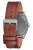 Nixon Time Teller Leather Watch - Light Gunmetal/ Basalt/ Sienna