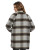 (SALE!!!) Flag and Anthem Aneta Reversible Plaid Flannel Jacket - Off White/Grey/Black