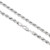 King Ice 5mm Stainless Steel Rope Chain - 20" 14k White Gold Plated