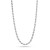 King Ice 5mm Stainless Steel Rope Chain - 20" 14k White Gold Plated