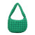 Puff Pleated Bubble Shoulder Bag Large Capacity Handbag - Green