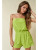 Terry Cloth Tube Romper - Kiwi