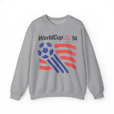 Killer Retro World Cup USA 94 Soccer Sweatshirt - Sport Grey - BUNKER