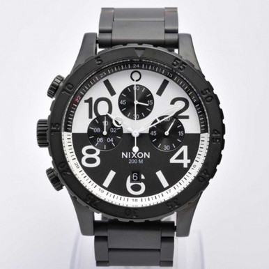 (SALE!!!) Nixon 48-20 Chrono Watch- Black/White/Black