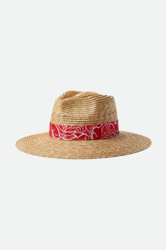 SALE!!!) Brixton Joanna Hat - Honey/Aloha Red - BUNKER display picture 1