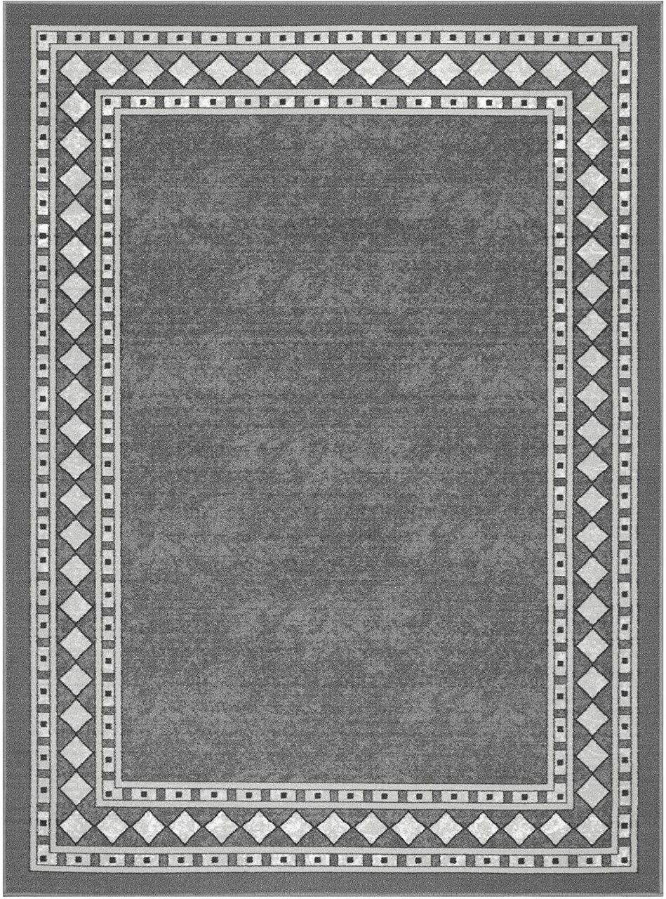 Modern Floral Non-Skid (Non-Slip) Low Profile Pile Rubber Backing Indo –  Modern Rugs and Decor