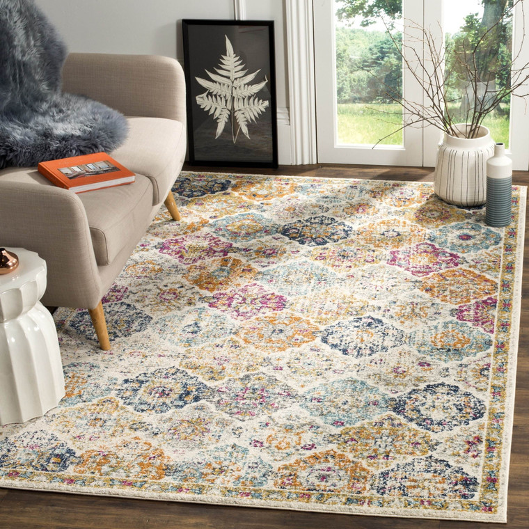 Vintage Cream/Multi-color Rugs