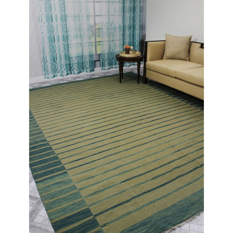 Winchester Kilim Lucile Ivory/Blue Soft Area Rug
