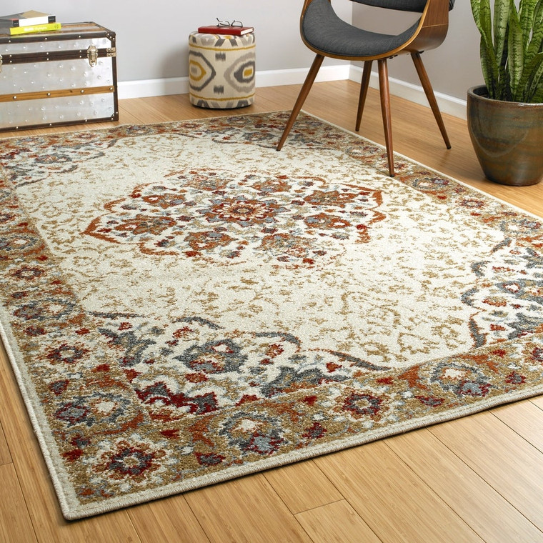 Bombas Easy Care Soft Area Rug Ivory