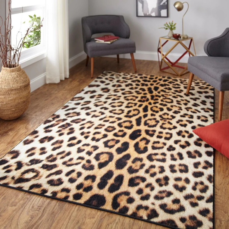 Home Cheetah Spots Animal Print Soft Area Rug
