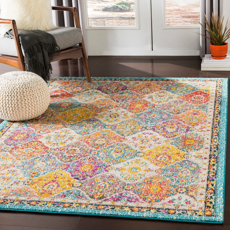 Traditional Medallion Multi-color Area Rug