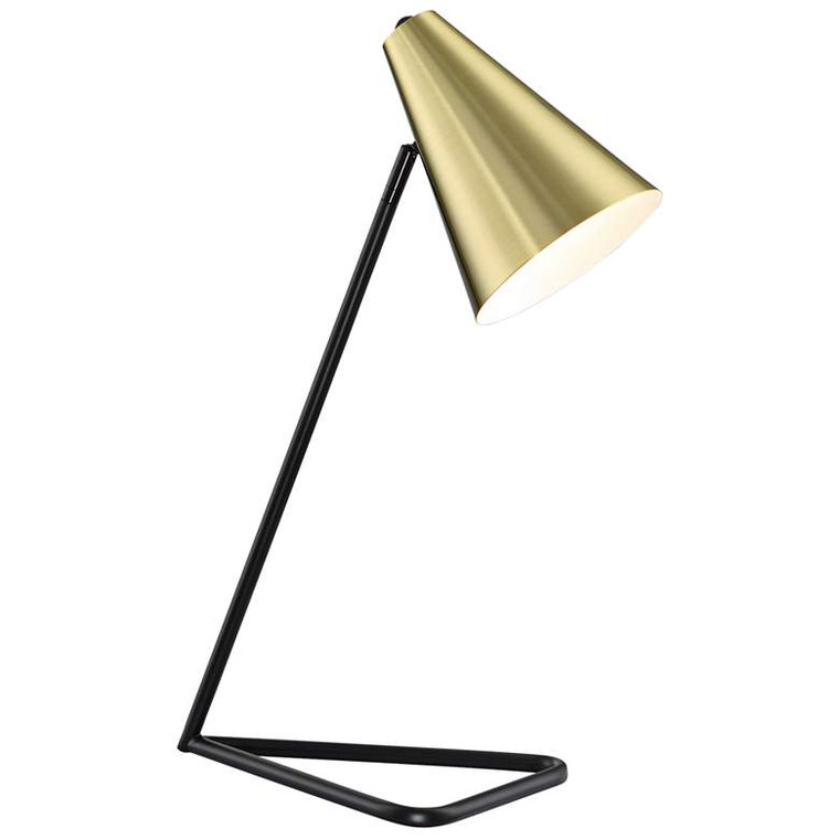 Lite Source Cooper Gold Metal Desk Lamp
