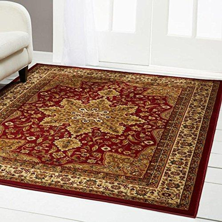 Traditional Red Soft Area Rugs