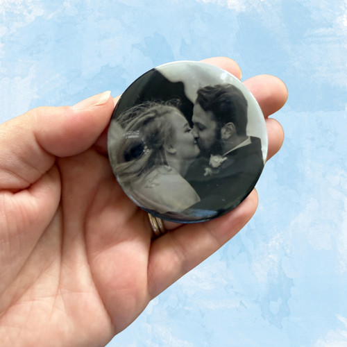 Custom photo press magnet, 2.25in, perfect for birthday, celebrations, party favors and more!