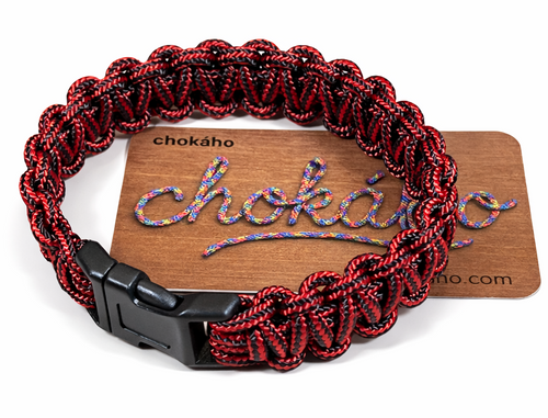Burgundy Boa chokáho Bracelet