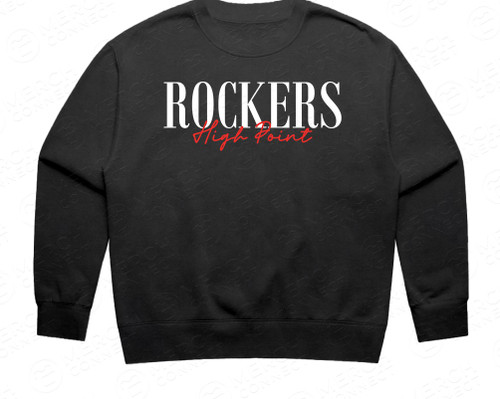 Black Crewneck Script