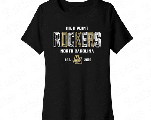 Women’s Edgy Black Rockers Tee