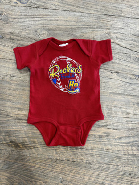 Red Infant Rockers Onesie