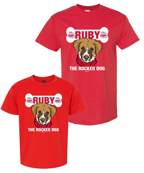 Red Ruby Rocker Dog Tee