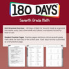 180 Days of Math for Seventh Grade (Bulk)
