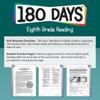 180 Days of Reading for Eighth Grade Workbook