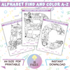 Alphabet Find & Color A-Z