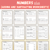 Numbers + Adding & Subtracting Activity Bundle