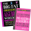 The Big Fat High School Pre-Algebra and Algebra 1 Notebook and Workbook Set