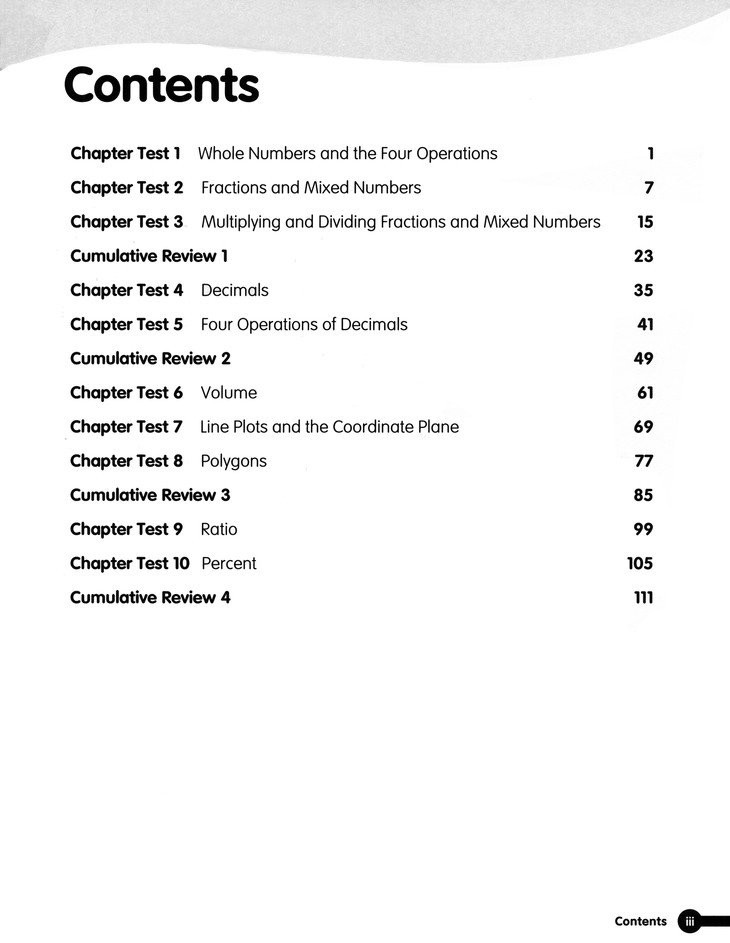 Math in Focus Student Assessment Guide Grade 5 2020