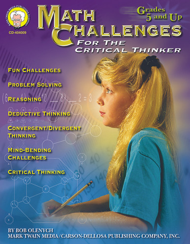 Math Challenges for the Critical Thinker Resource Book Grade 5-8 eBook