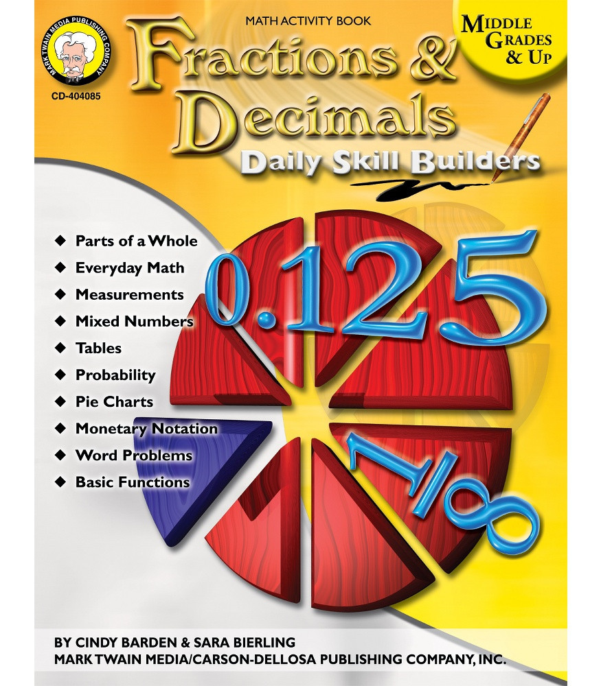 Fractions & Decimals Resource Book Grade 6-12 eBook