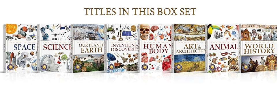 Knowledge Encyclopedia Boxset of 8 Books for Children