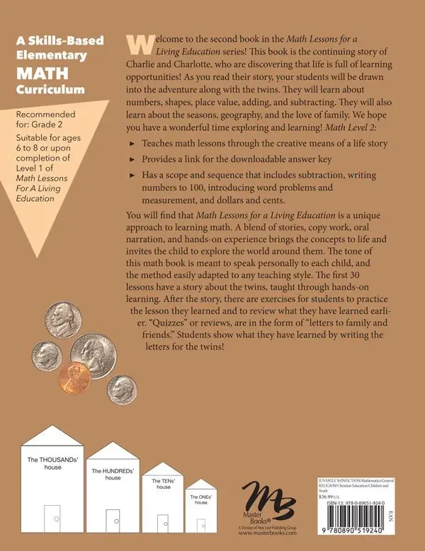 Learning And Living Math Masterbooks Math Lessons for a Living Education Level 2