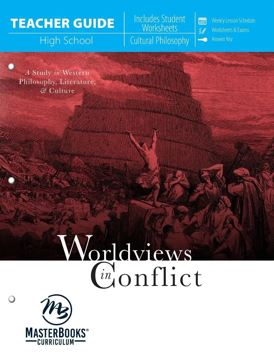 Wordviews Masterbooks Worldviews in Conflict Homeschool Curriculum