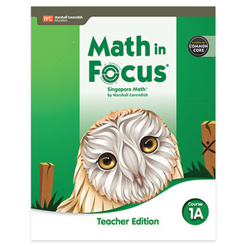 Grade 6 Math in Focus Common Core Teacher Edition Course 1 Volume A (2020)