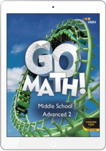 7th Grade Advanced 2 Go Math Online Edition 1-Year Subscription (2018)