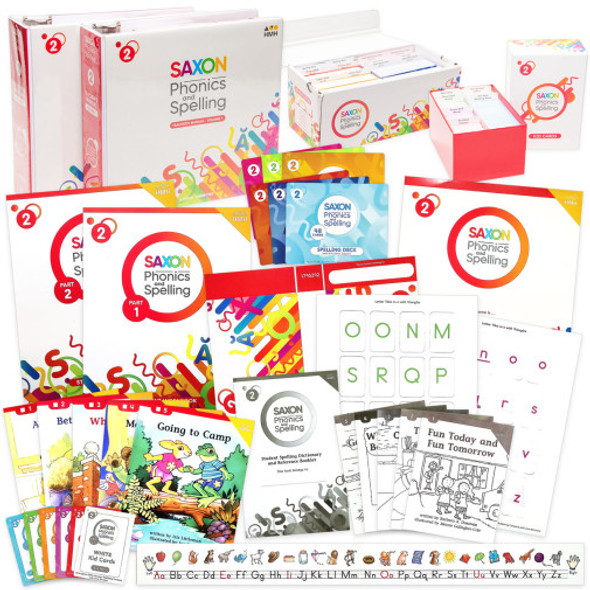 Grade 2 Saxon Phonics and Spelling Homeschool Bundle (2022)