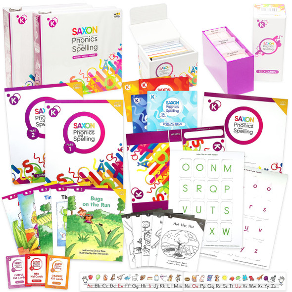 Grade K Saxon Phonics and Spelling Homeschool Bundle (2022)