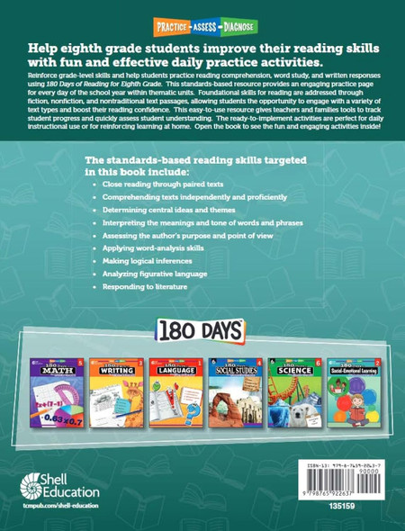 180 Days of Reading for Eighth Grade (Bulk)