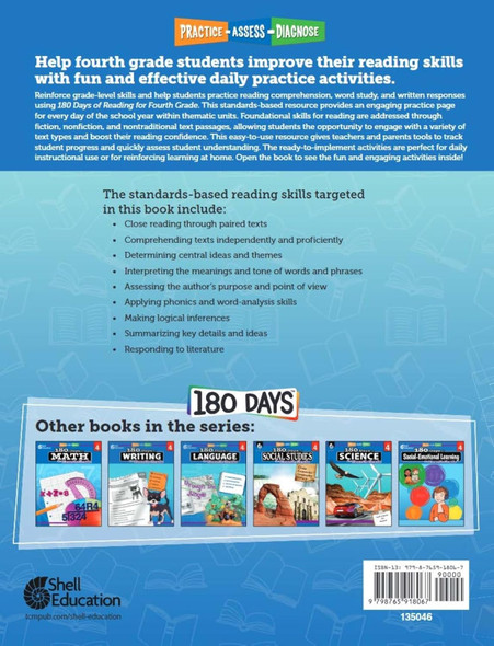 180 Days of Reading for Fourth Grade (Bulk)