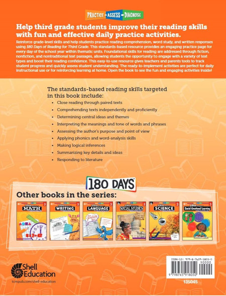 180 Days of Reading for Third Grade (Bulk)