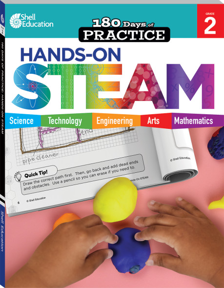 180 Days of Hands-On STEAM for Grade 2 (Bulk)