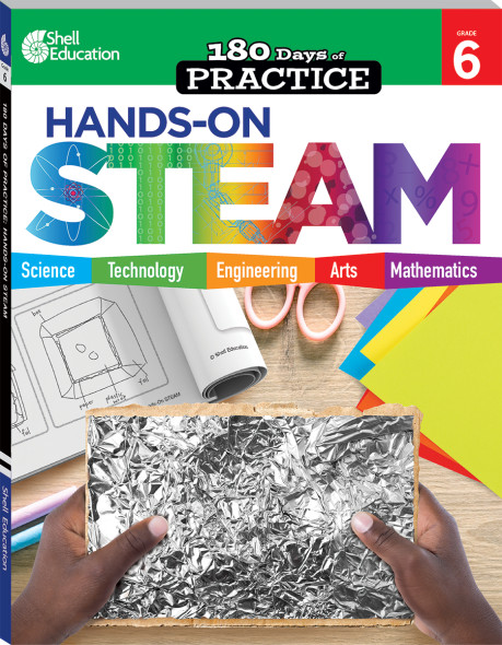 180 Days of Hands-On STEAM for Grade 6 (Bulk)